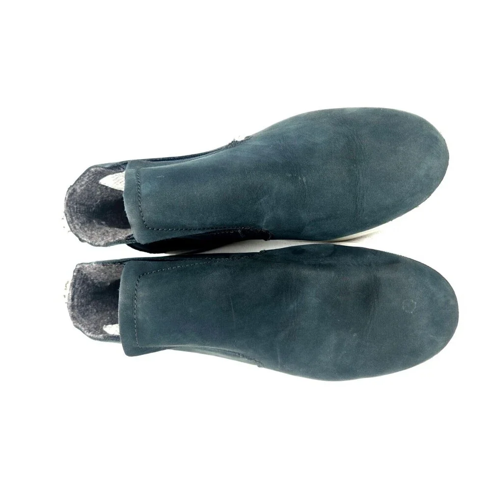 OluKai Womens Size 8.5 Leather Ankle Boots Hawai'iloa Manu Hope Black